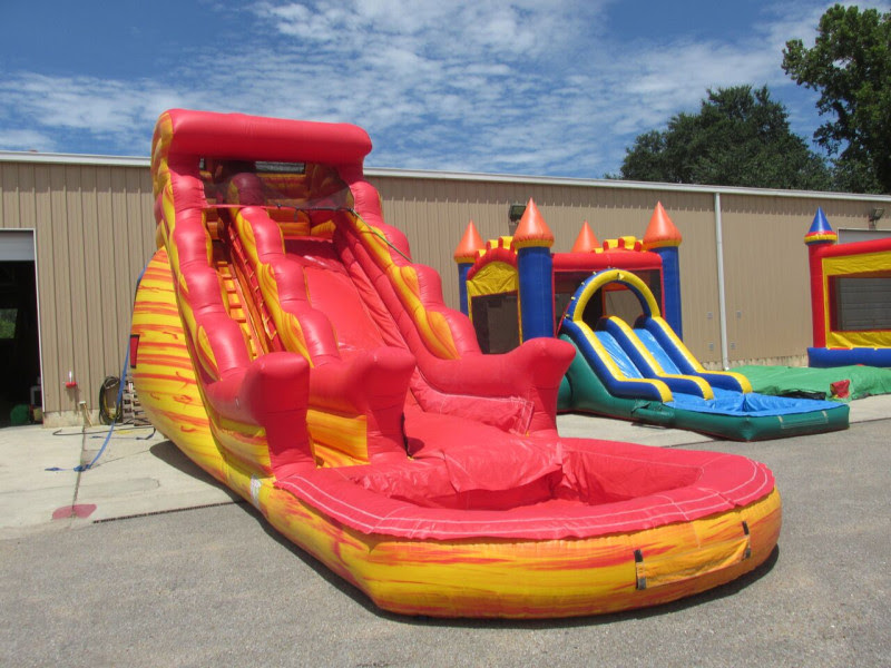Volcano Inflatable Water Slide Rental In Austin TX